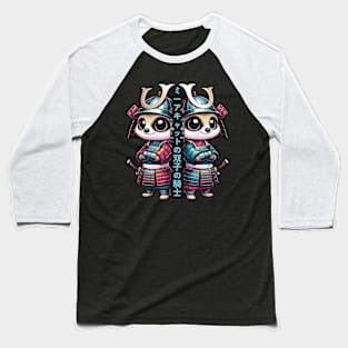 Kawaii Samurai Cute Animal Meerkat with Katana Warrior Baseball T-Shirt